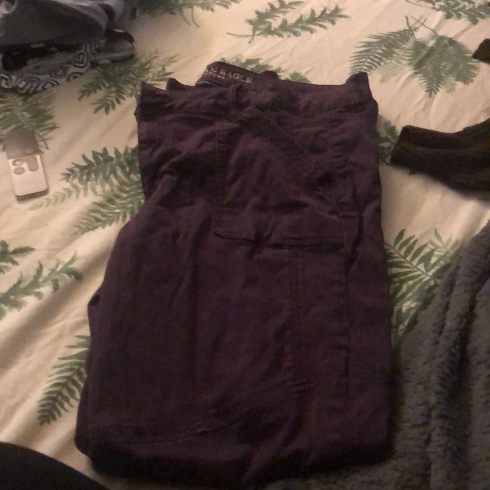 Purple jeans
